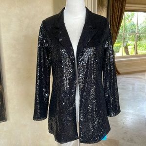 Black Sequin Blazer